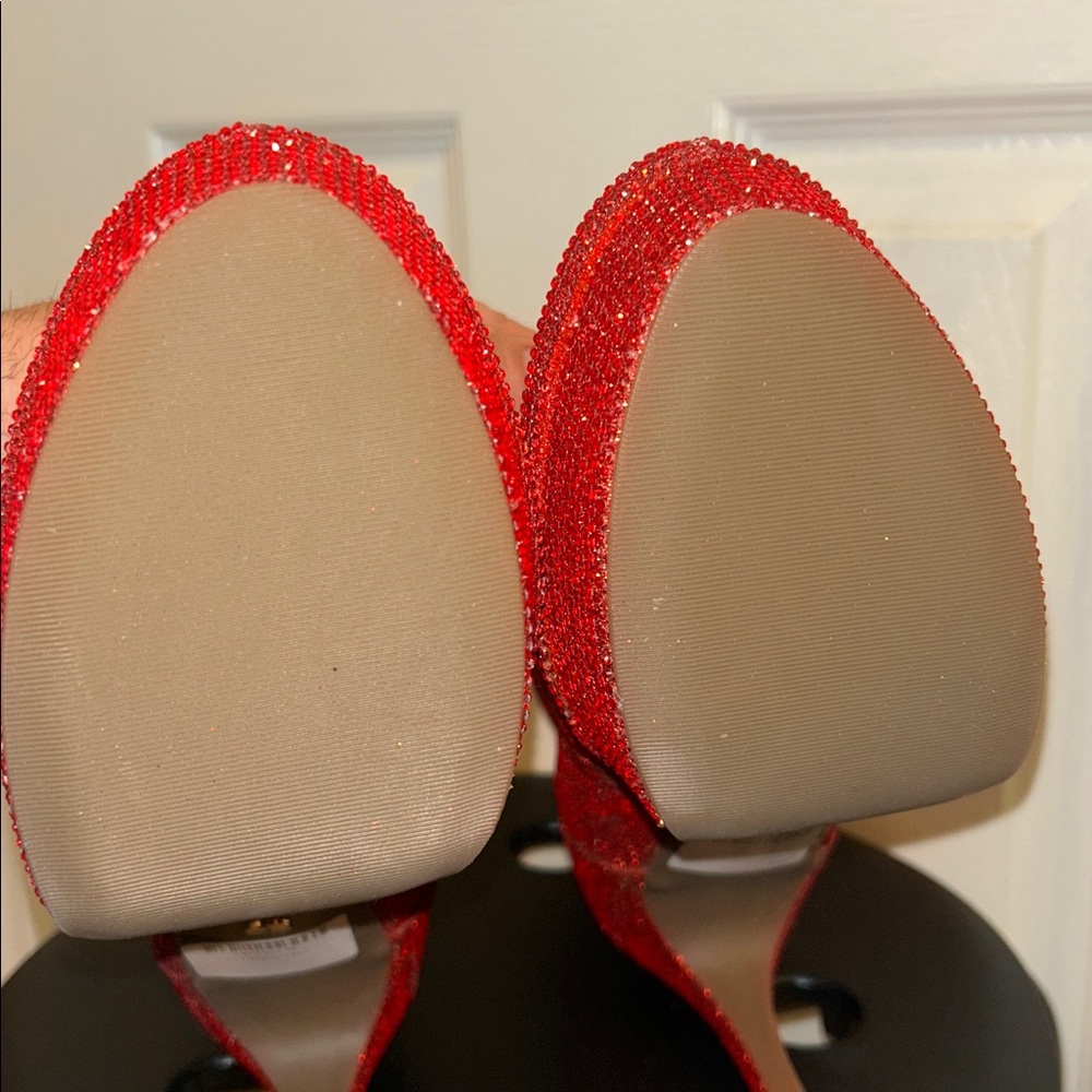Red Rhinestone Boots Size 12 - Picture 8 of 9